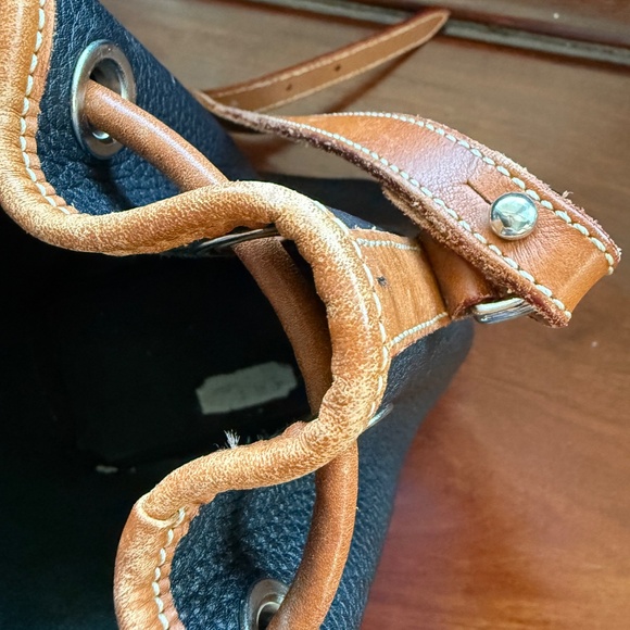 Dooney & Bourke Black and Brown Leather Bag - Picture 7 of 12